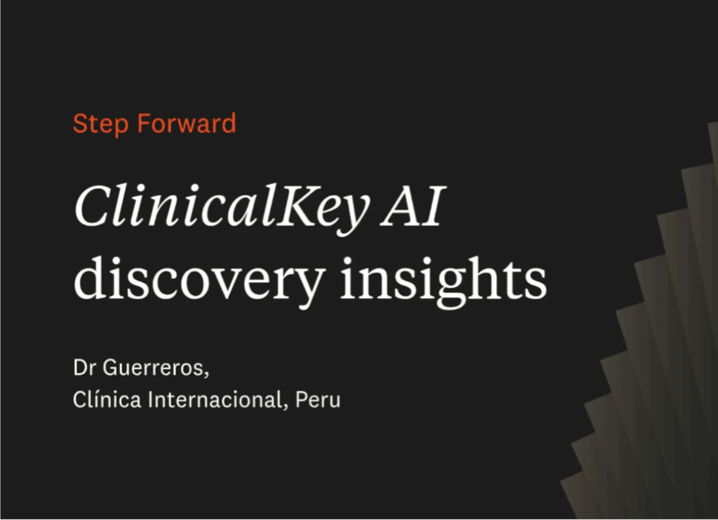 ClinicalKey AI – Dr Guerreros, Clinica Internacional (Peru)