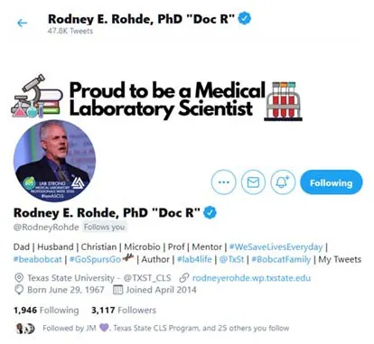 Rodney Rhode twitter profile
