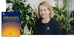 Photo of Charlotte Beardmore and Radiography, the peer-reviewed journal of the Society and College of Radiographers and the European Federation of Radiographer Societies
