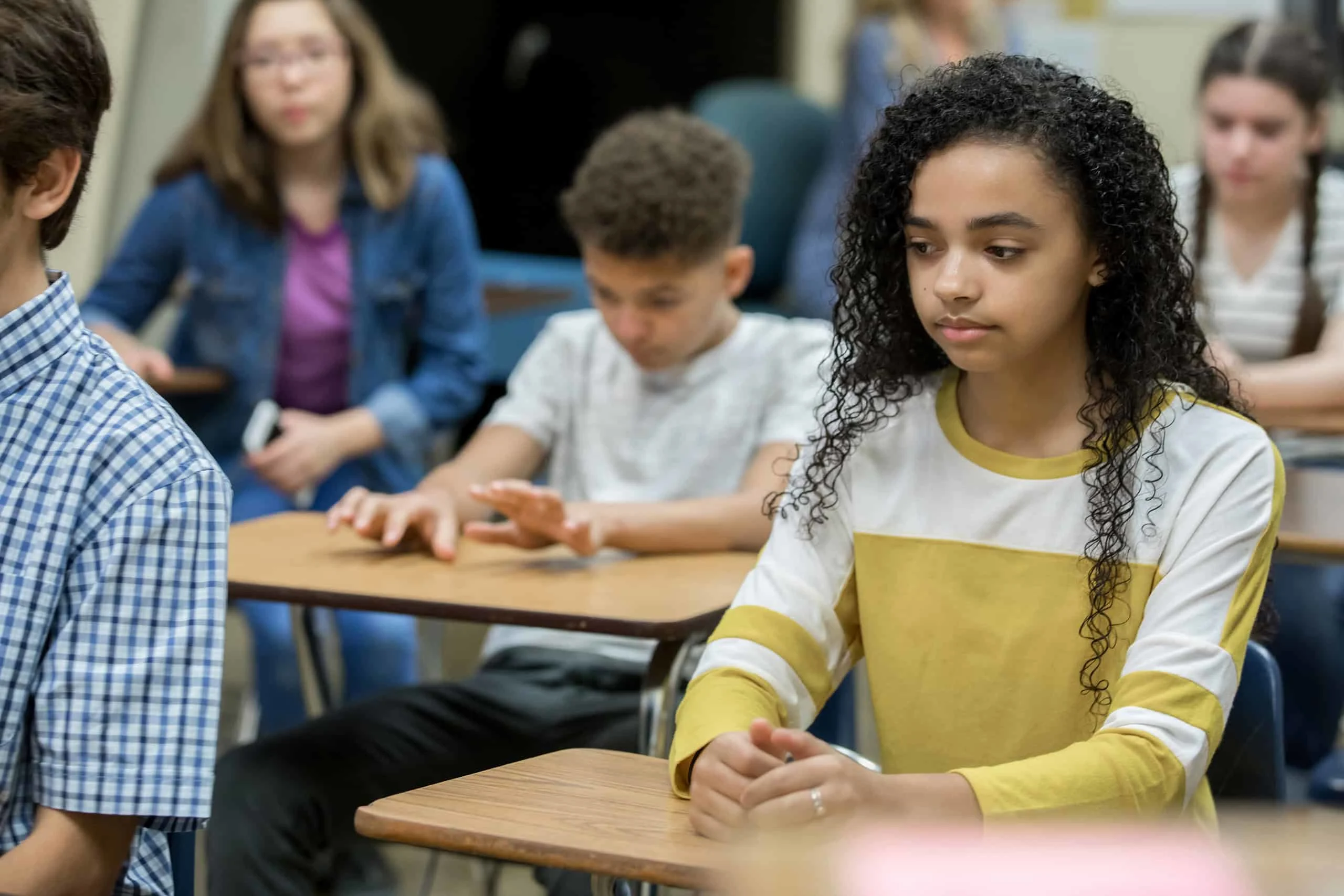 Highschool students in a classroom