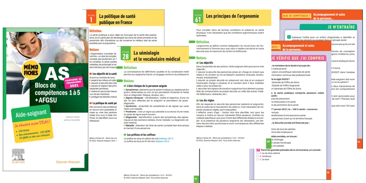 130 Mémo-Fiches Aide-Soignant et des entraînements