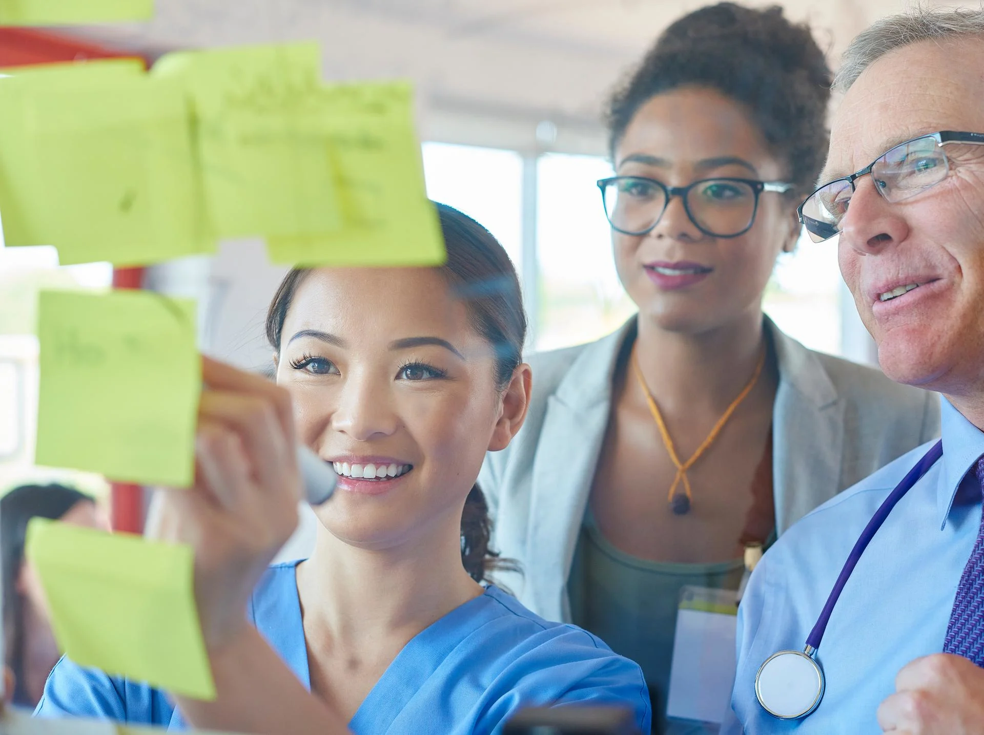 medical team brainstorming