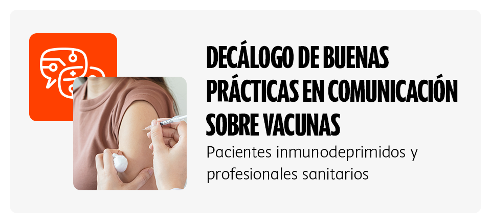 Decálogo de buenas prácticas en comunicación sobre vacunas
