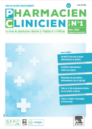 Le Pharmacien Hospitalier & Clinicien Devient Le Pharmacien Clinicien