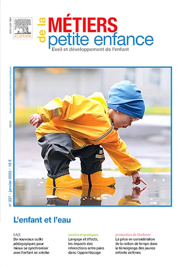 Couverture Janvier 2025 Métier de la petite enfance