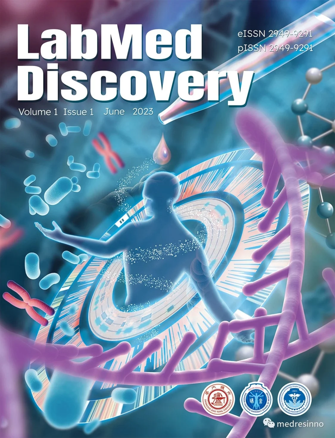 Cover of LabMed Discovery, the first partnership journal between Ruijin Hospital and Elsevier.