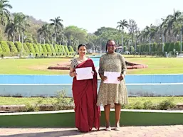 Winners of the 2025 Elsevier Foundation Chemistry for Climate Action Challenge: Assistant Prof Pooja Singh of the Symbiosis Centre for Waste Resource Management in India and Dr Mokgadi Hlongwane of the Tshwane University of Technology in South Africa.
