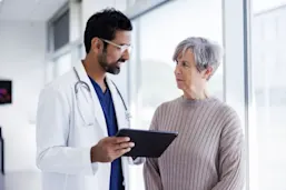 Doctor intercating with the patient