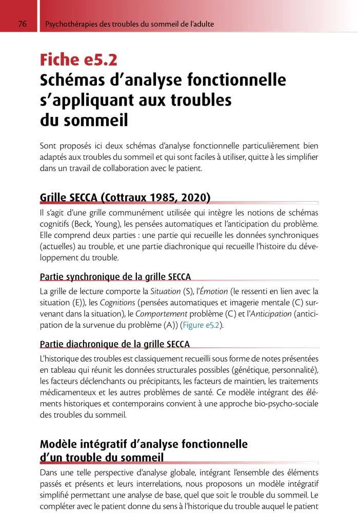 Pour la prise en charge des troubles du sommeil de l'adulte