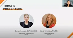 Screenshot of the webinar with presenters Danyel Germain and Kandi Helminiak