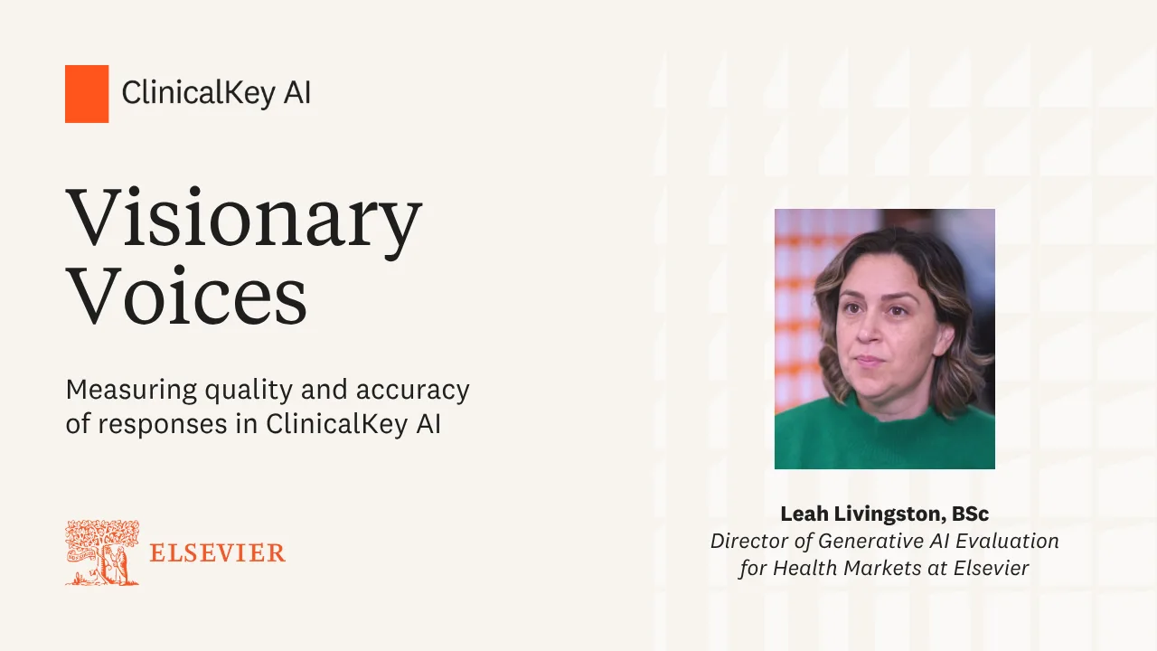 Measuring quality and accuracy of responses in ClinicalKey AI 