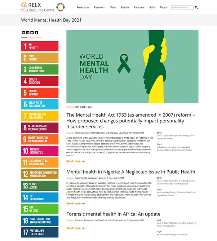 2021 Mental Health special issue for World Mental Health Day