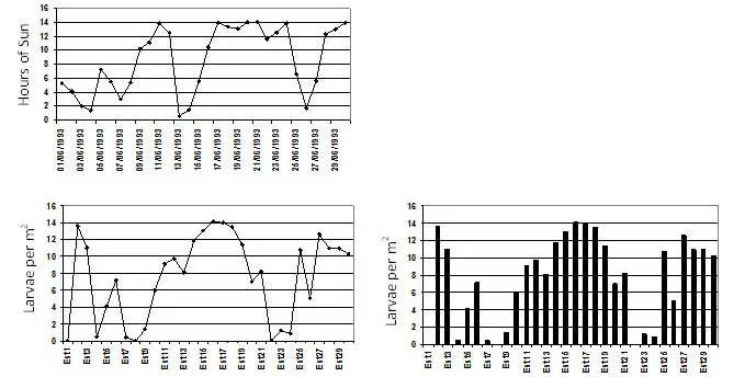 Line charts versus histograms