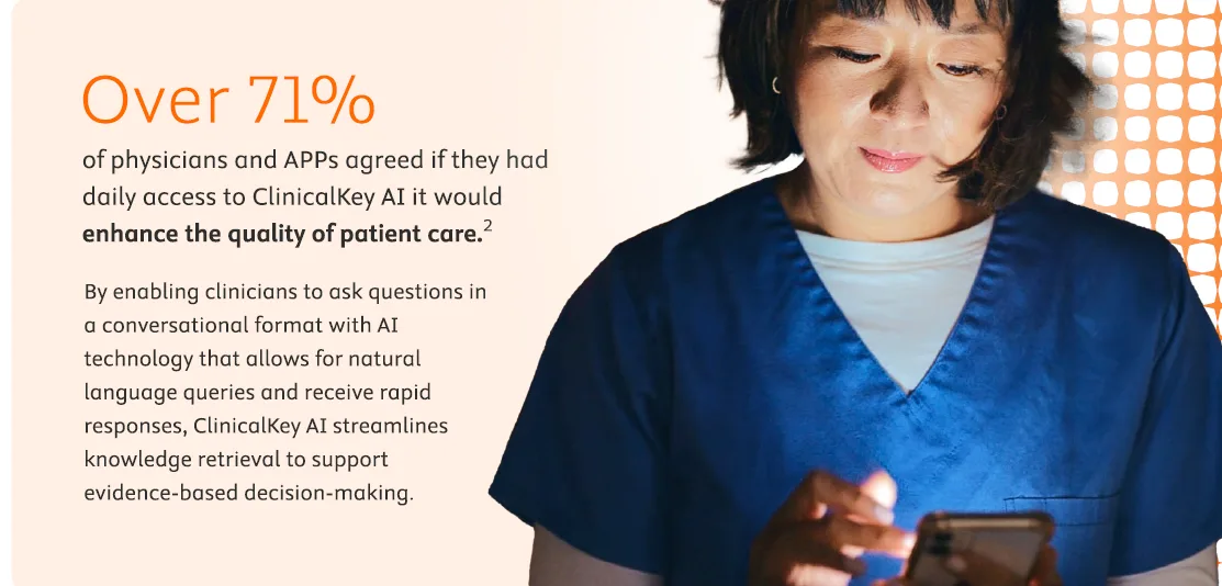 ClinicalKey AI survey response