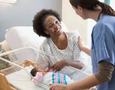 Mother and new born