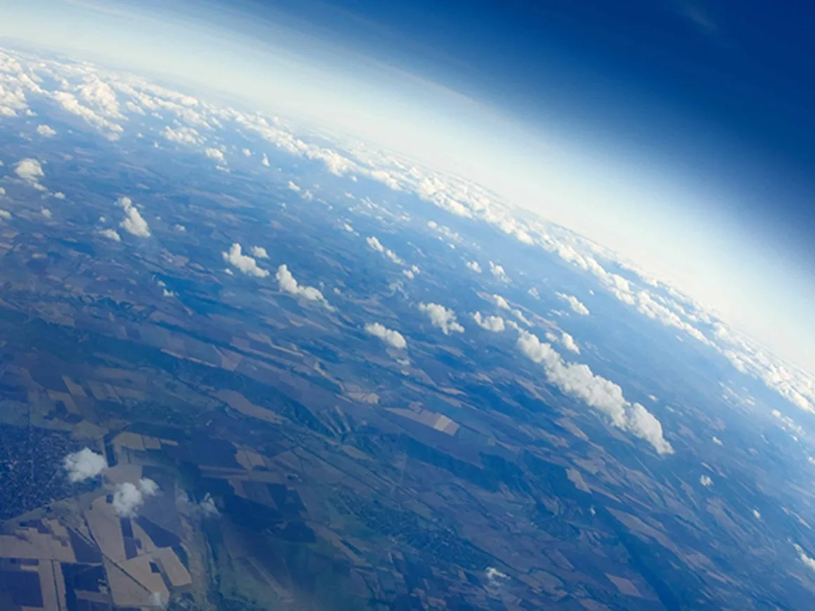 Aerial view of earth