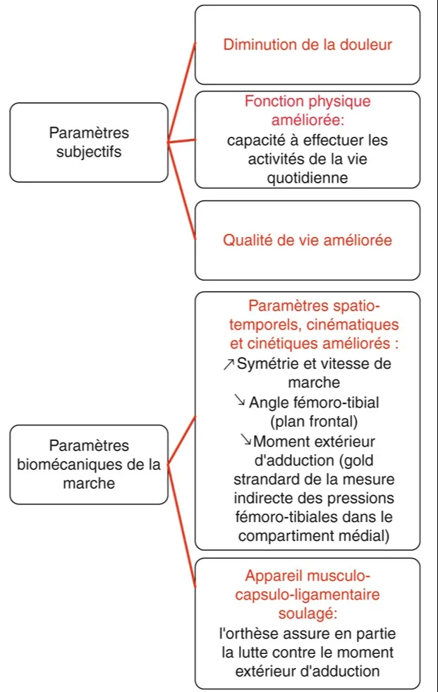 Fig. 14.10 Effets d’une orthèse de décharge.