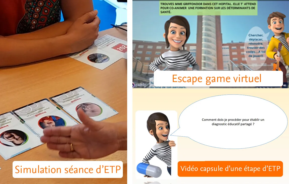 Simulation séance ETP, vidéo capsule étape ETP et escape Game