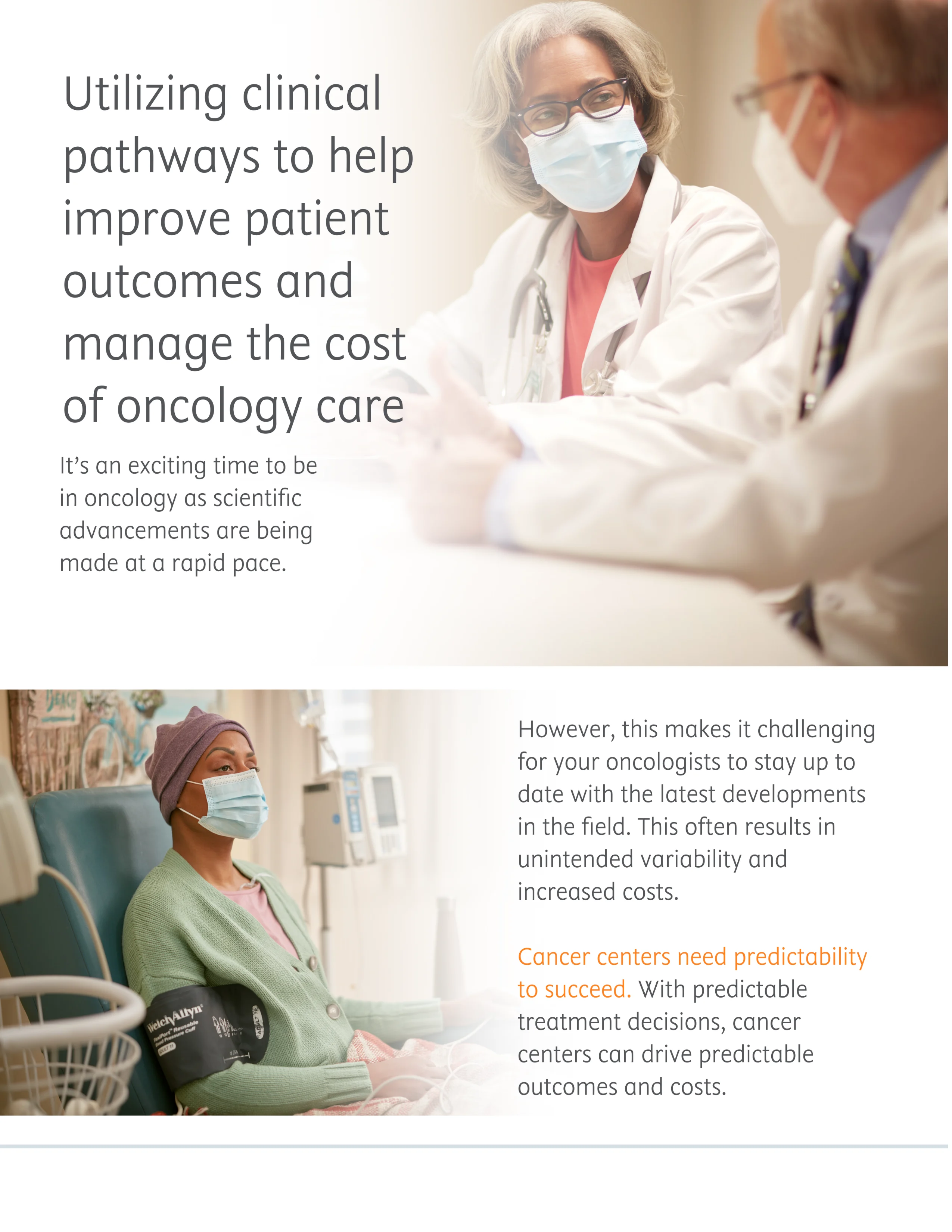 Utilizing clinical pathways to help improve patient outcomes and manage the cost of oncology care 