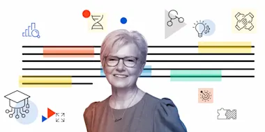 Connect header, headshot of Karin Markides