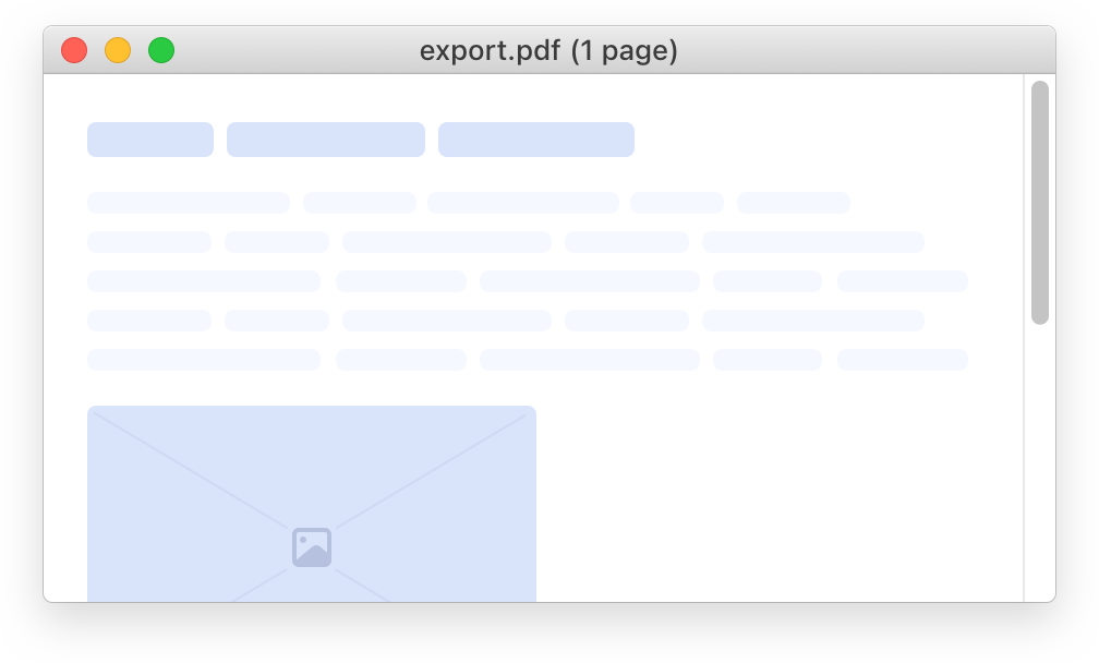 Export PDF