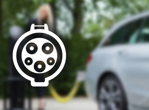 Image of a type 1 charging socket for electric cars.