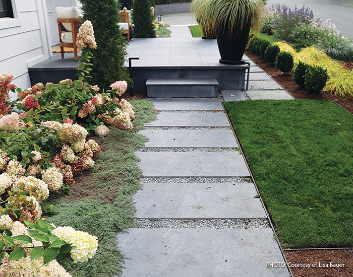 Welded Steel garden edging courtesy of Lisa Bauer: Lisa Bauer uses welded steel in the Northwest for its durability and ability to hold a strong shape.
