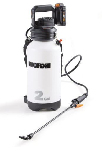 Battery-powered garden tools WORX sprayer: If you have other WORX tools, the 20V batteries are interchangeable, so you can purchase the sprayer without the battery to save money.