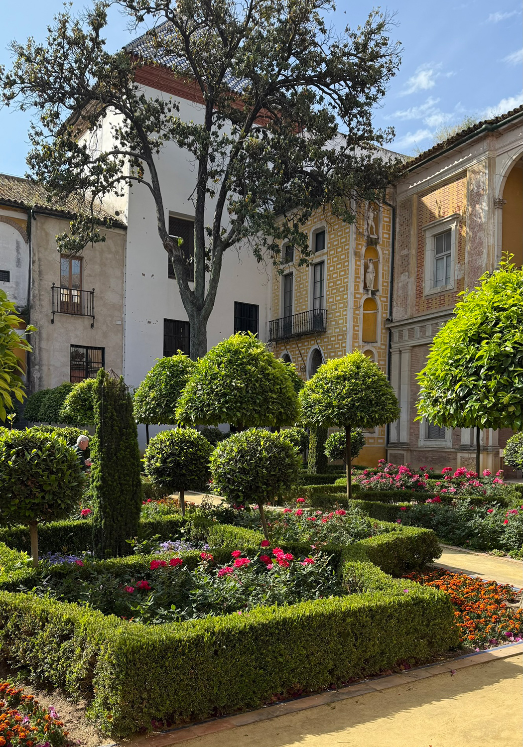 Casa de Pilatos garden in Seville: Seville is home to some of the most iconic public gardens like the Casa de Pilatos.