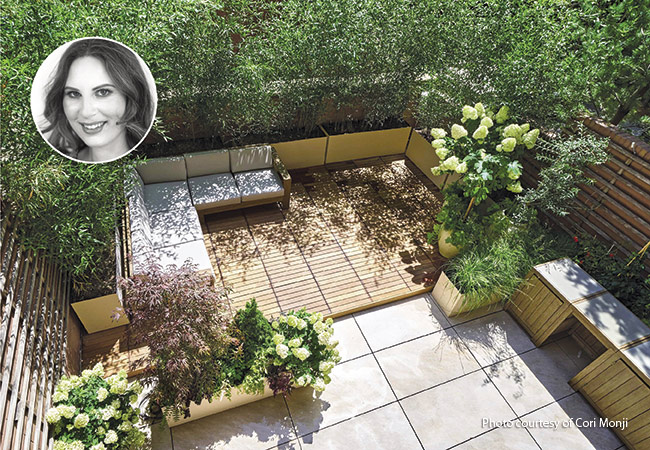 Kristin Monji Garden design: Kristin Monji specializes in small space rooftop gardens like this one.