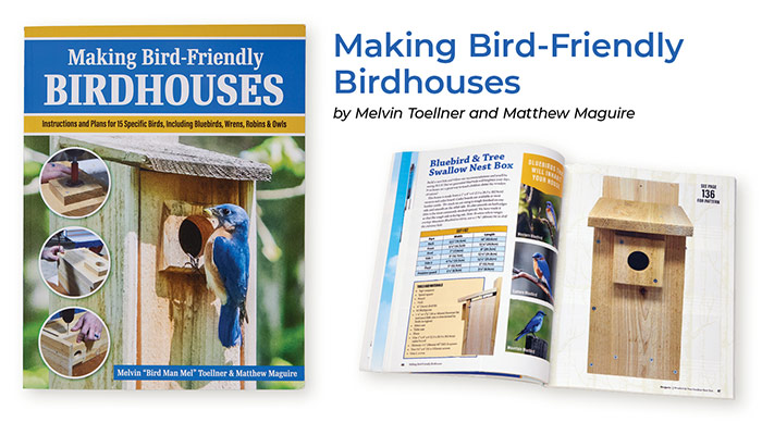 Making Bird-friendly Birdhouses book cover and spread