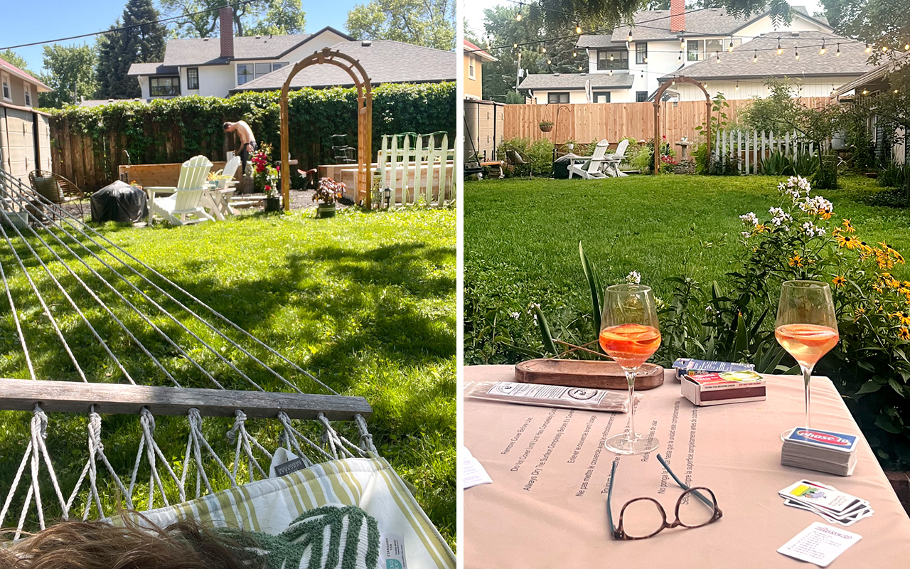 Garden Arbor views from Jamie Seitz: Admiring my new garden arbor through the seasons.