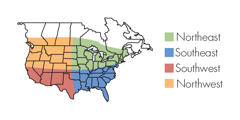 daffodils-by-region-north-america-map-key
