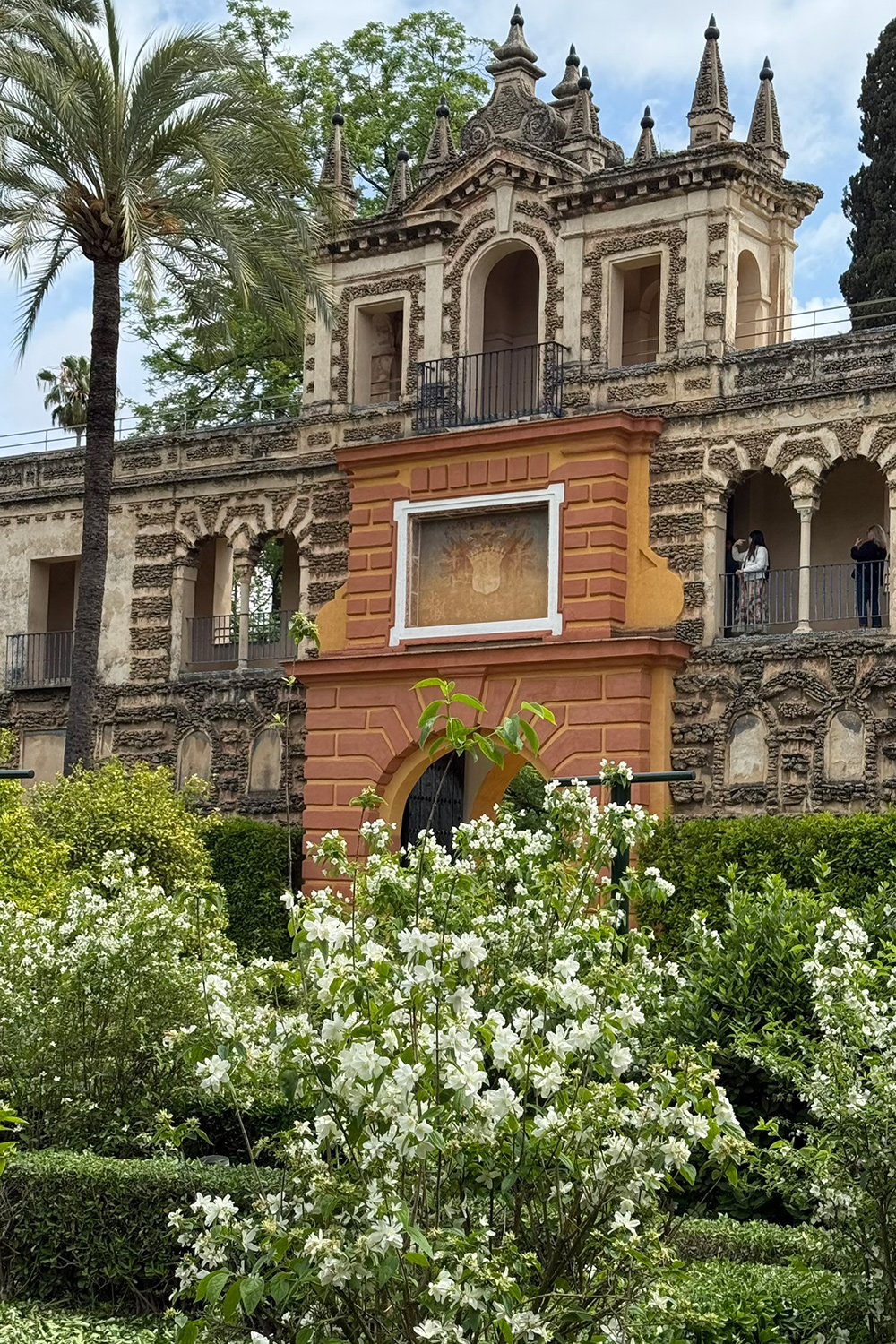 Royal Alcazar of Seville garden: Real Alcázar de Sevilla.