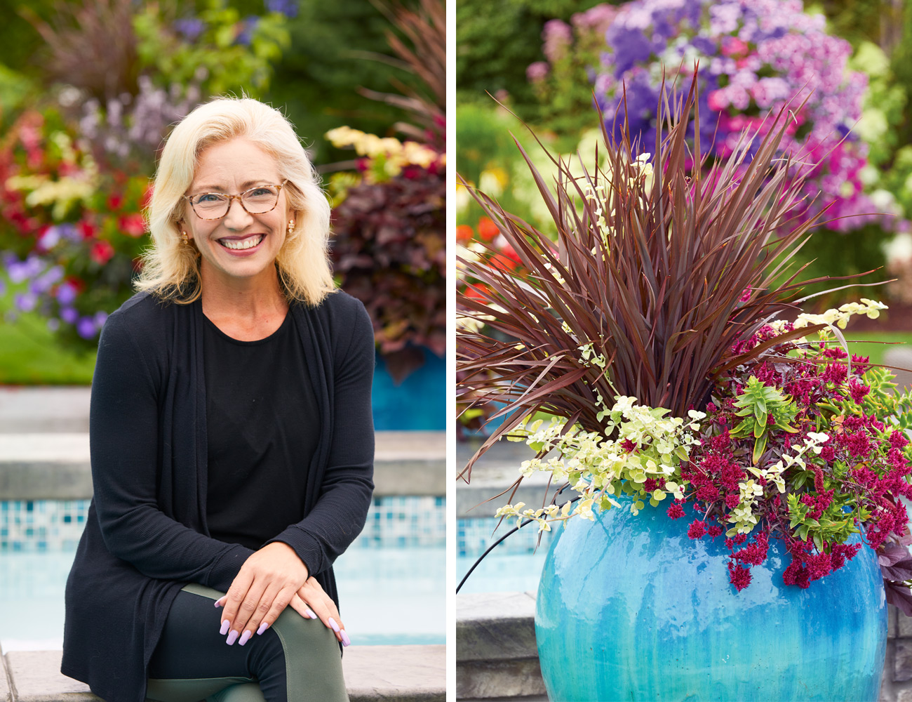 Salwitz-collage: Christina Salwitz, owner of The Personal Garden Coach.