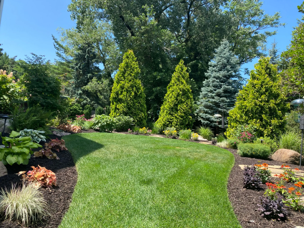 RLM inc - Custom Lawn Residential Project: RLM, Inc. project — A residential lawn in Northwest Indiana