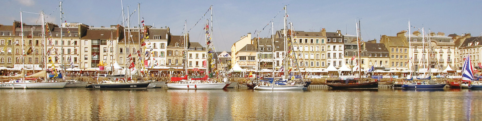 A view of the Cherbourg harbour