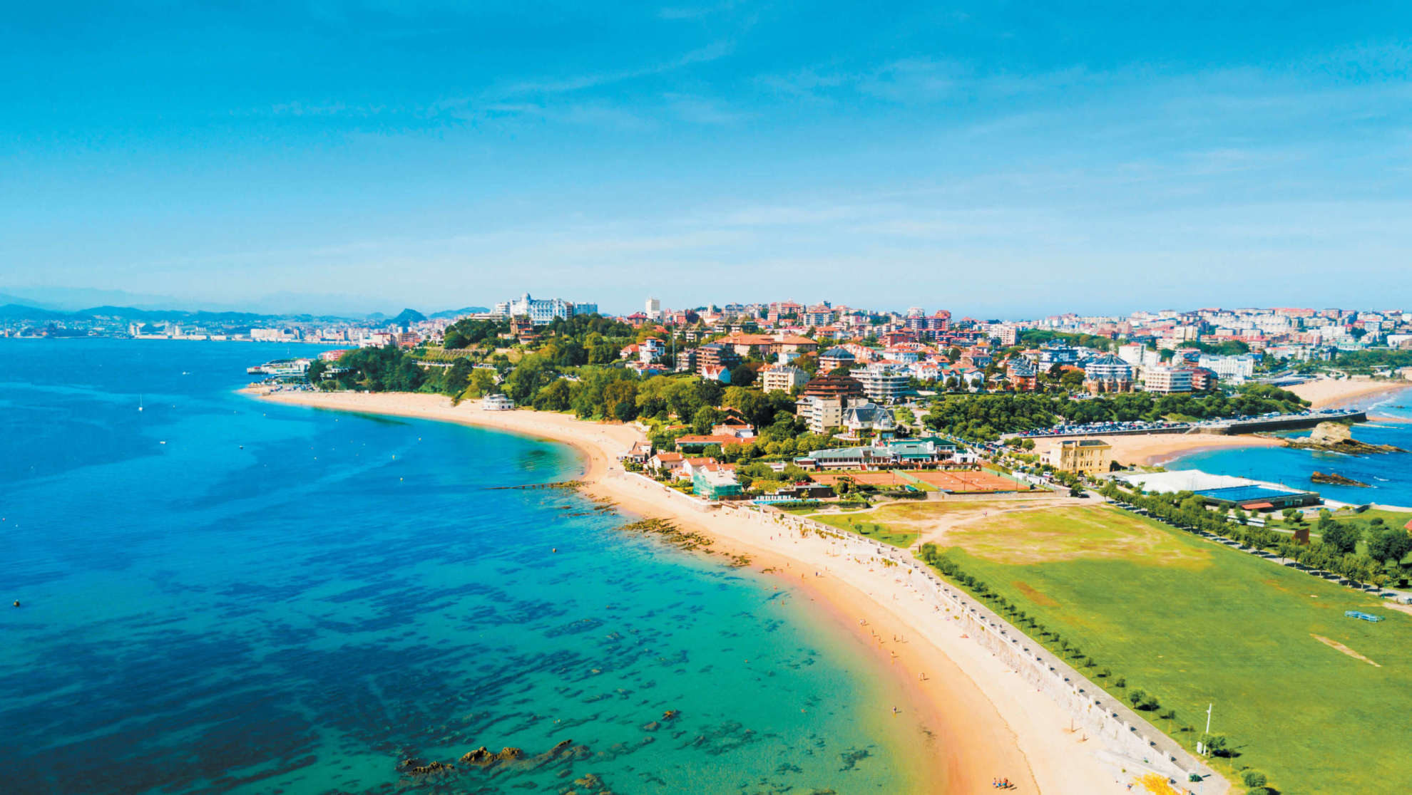 Aerial view of Santander, northern Spain