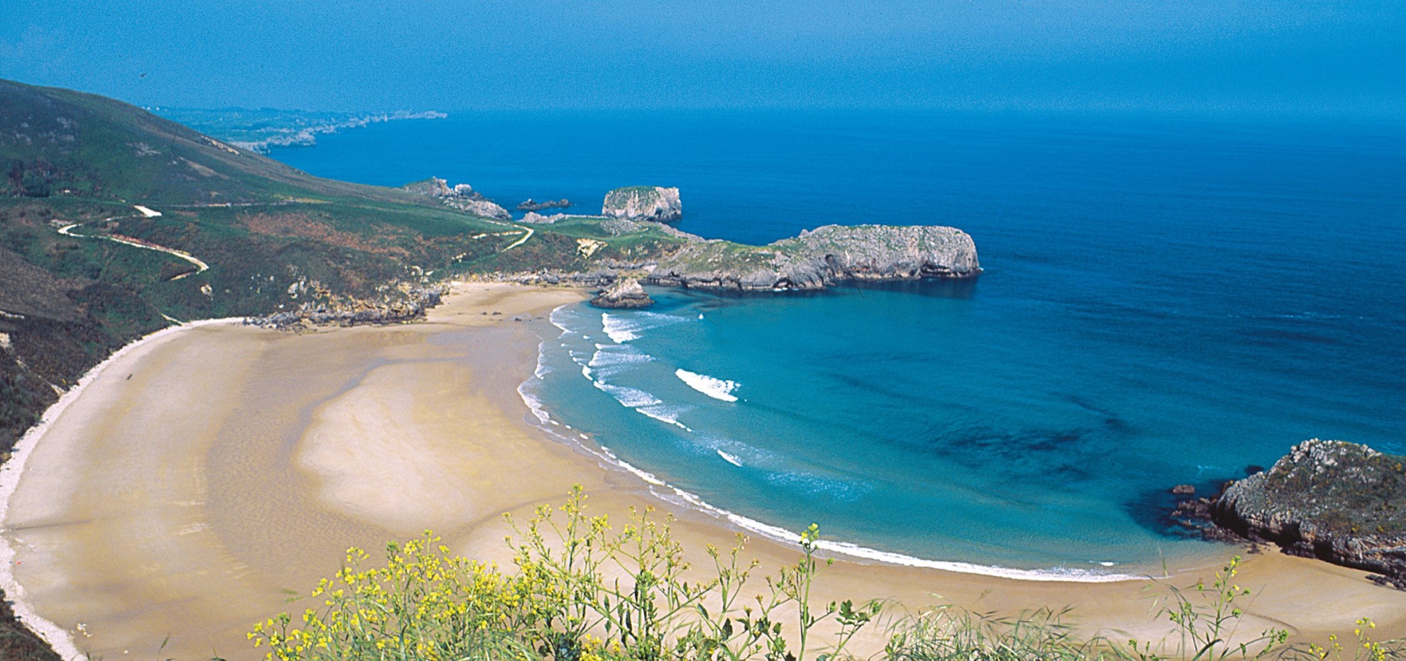 Beach view on the Peaks and Coast of Spain tour