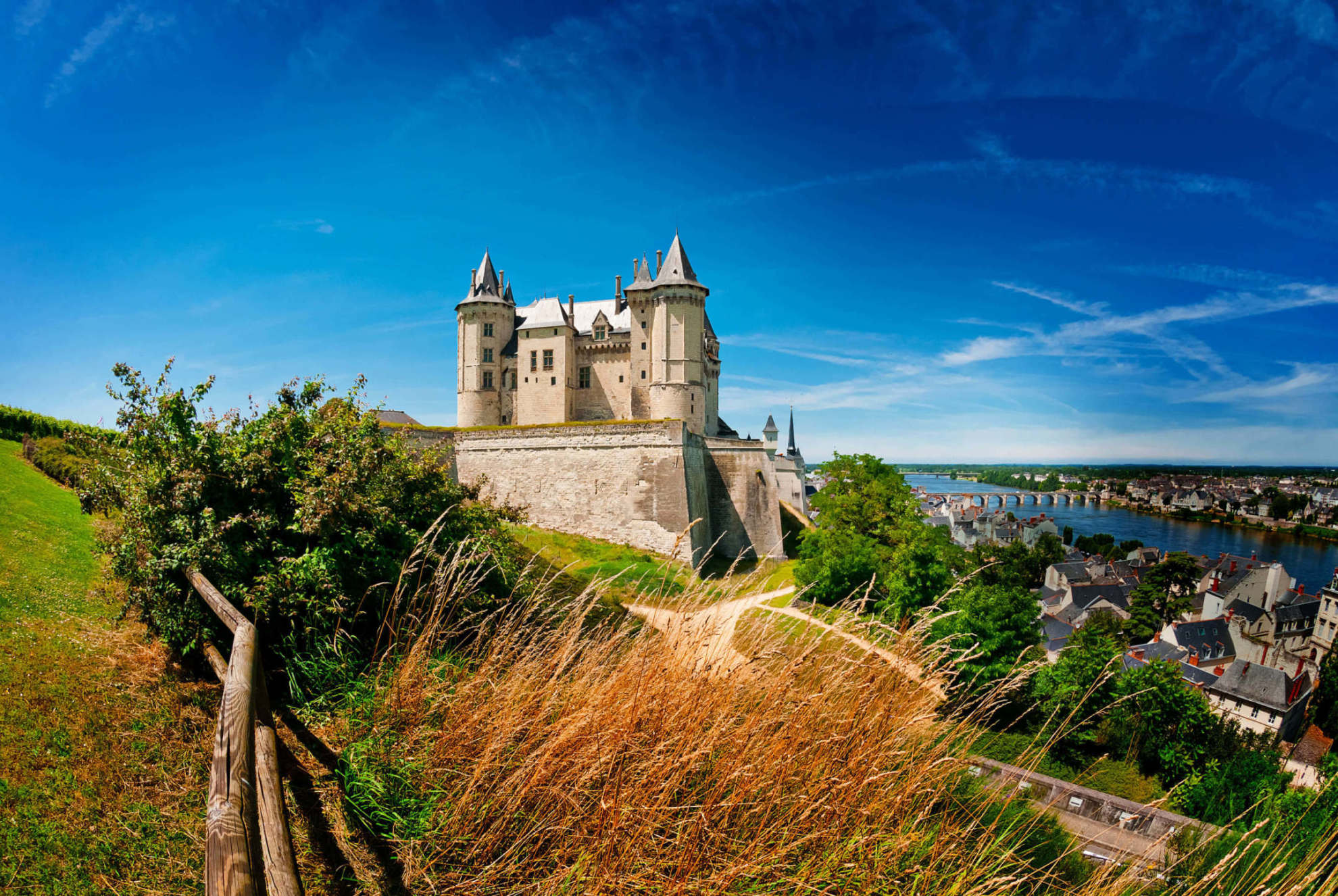 A view of the castle in Saumur