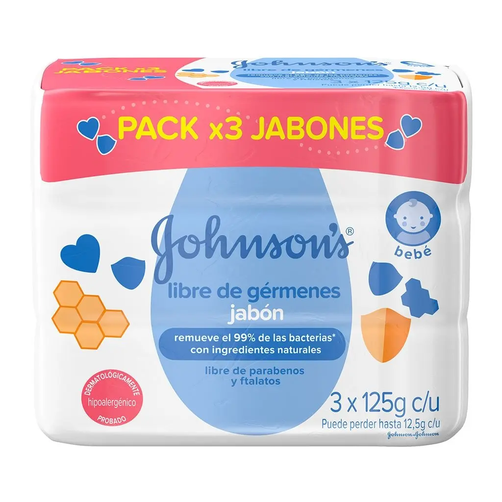 JOHNSON’S® baby jabón libre de gérmenes