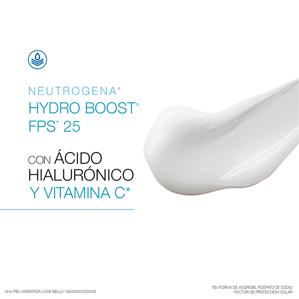 NEUTROGENA® Hidratación Facial HYDRO BOOST® Water Gel FPS 25 - Ingredientes