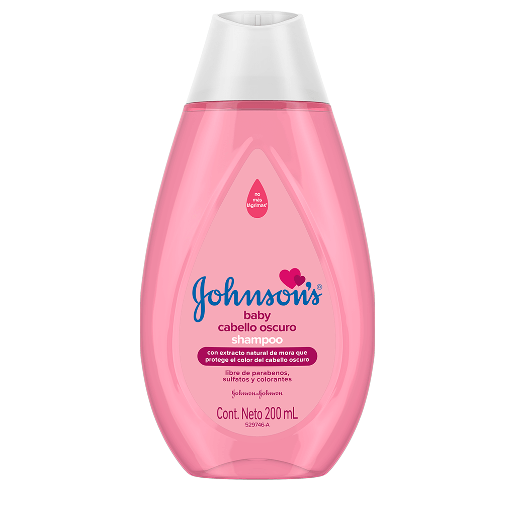 JOHNSON’S® baby shampoo para cabello oscuro