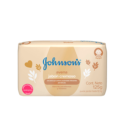 JOHNSON’S® baby jabón cremoso en barra con avena natural