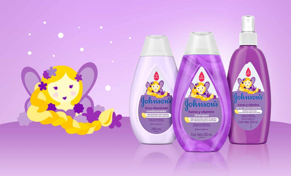 Botellas de productos Johnson's