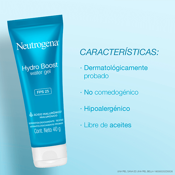 NEUTROGENA® Hidratación Facial HYDRO BOOST® Water Gel FPS 25 - Características