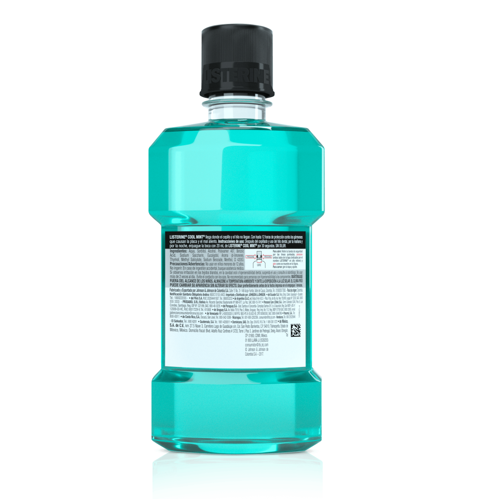 Producto listerine coolmint back