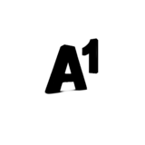 a1 logo b/w