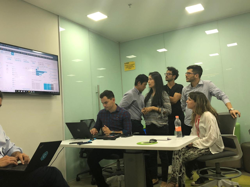 Whirlpool team looking at Celonis