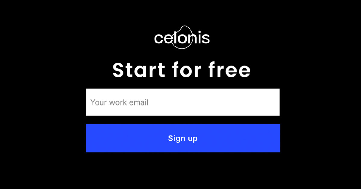 Celonis EMS | Registration